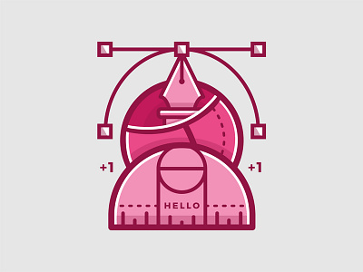 Hi Dribbble! debut first hello invite pen post