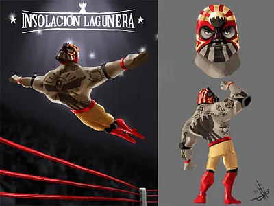 Insolacion Lagunera fighter libre lucha luchador mexicano