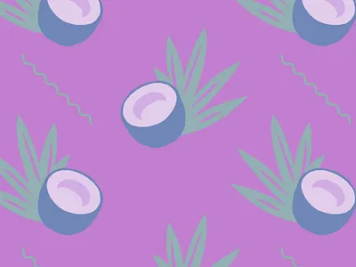 Coconut Pattern illustration pattern