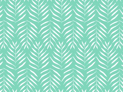 Aqua Palms aqua boho botanic botanical floral green leaves nature pattern