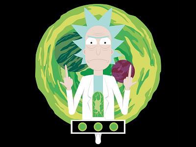 Rick Sanchez art design graphic illustration illustrator rickandmorty vector