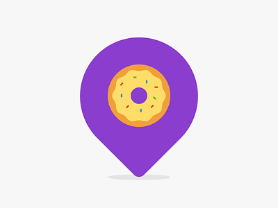 Locations: Donut Shop donut doughnut find icon location shop