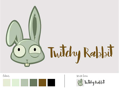 #ThirtyLogos - Twitchy Rabbit logo logo design mascot rabbit thirty logos