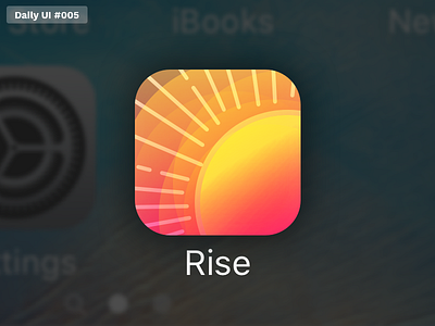 Daily UI #05: App Icon 005 app daily ui icon illustration ios sun