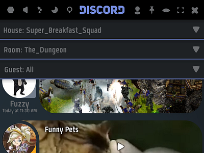 Desktop Discord App Concept chat discord interface messages scalable skype ui