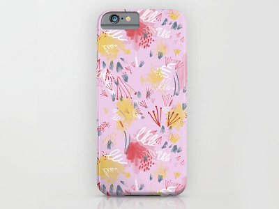 Cake iPhone Case cake illustration iphone case pattern phone case pink product design surface design surface pattern