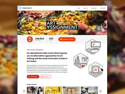 Complexly - Show Page complexly design freelancer hire me patreon show webseries youtube