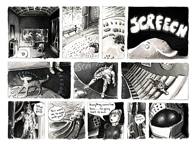 Small Stories, Comic #1 anthology comics f news ghost haunted house illustration ink ink wash magazine small stories watercolor writing