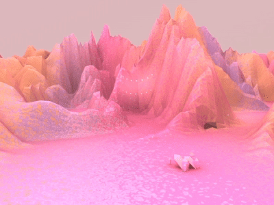 Sandscape animation breeze gif mounds sand surreal wind