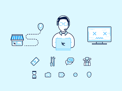 After sale service icons after sale service app condor ict icons mobile sav