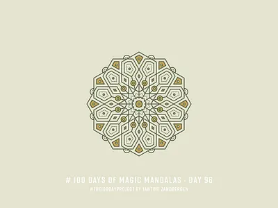 The 100 Day Project - Day 96 geometry hexagon illustrator mandala symmetry the100dayproject vector