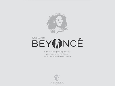 Beyonce Typography Concept beyonce concept illustration logo messi music project queen queenb typography