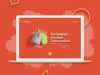 Paint Header Style art artistic creative design paint photoshop psd slider template ui web design website