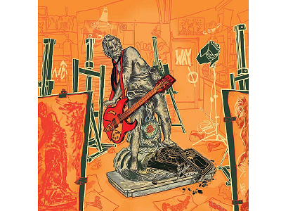 No Way out artschool bernini david illustration lifedrawing music packaging punk secret7 thejam vinyl