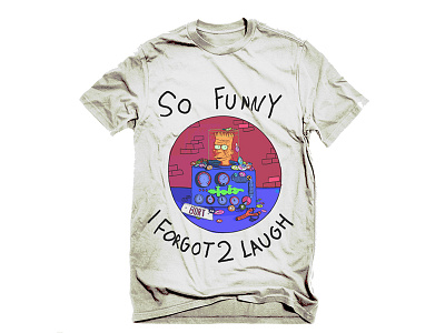 Seemed a shame not to go full circle ;) apparel cartoon character design fashion illustration parody satire simpsons textile design