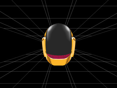 Daft punk animate animation daftpunk gif graphic motion retro