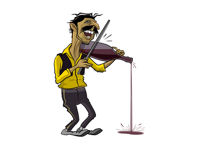 Drunken Gipsy alcohol character dunk gipsy illustration music vector wine