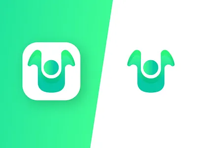 UDOC logo and icon app care doctor health icon