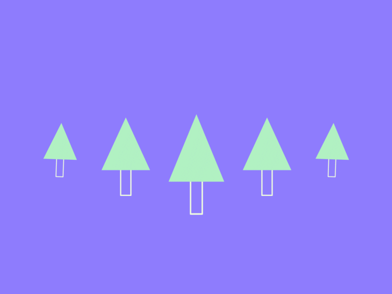 More Trees More Better animation clean design flat gif illustration minimal mobile vector web