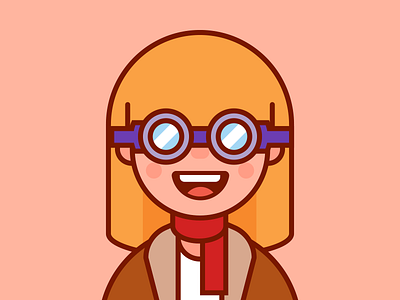 Floor floor flying girl pilot