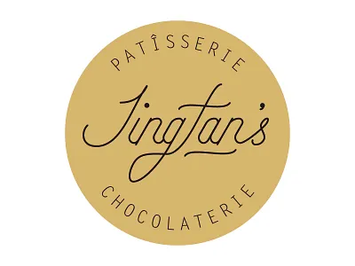 Logo | Jingfan's patisserie & chocolaterie chocolaterie food graphic design icon illustrator lettering logo patisserie round typography
