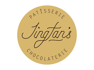 Logo | Jingfan's patisserie & chocolaterie chocolaterie food graphic design icon illustrator lettering logo patisserie round typography