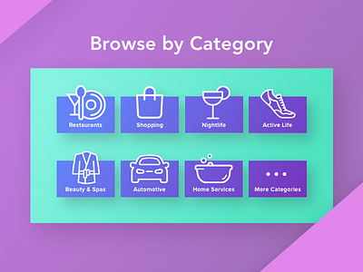 Daily UI challenge #99 — Categories dailyui