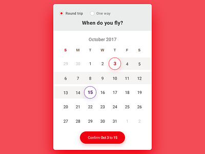 Calendar UI calendar popup ui