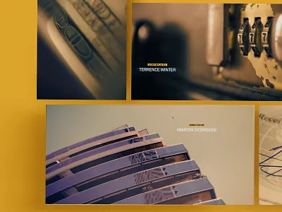 Wall Street art direction motion graphics title sequence wall street wolf