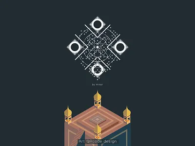 Monument Valley Art QRcode design art design illustration qrcode