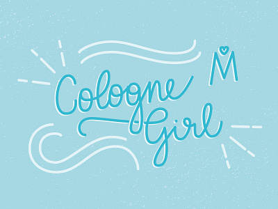 Cologne Girl Monoline Lettering handlettering lettering monoline