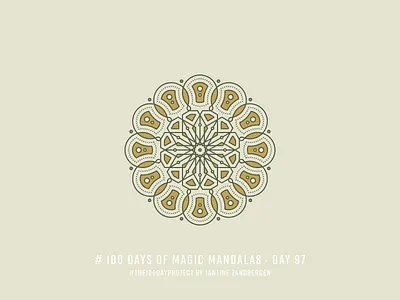 The 100 Day Project - Day 97 geometry illustrator mandala symmetry the100dayproject vector