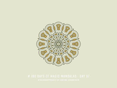 The 100 Day Project - Day 97 geometry illustrator mandala symmetry the100dayproject vector