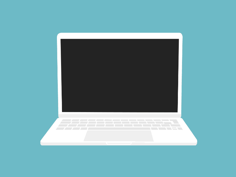 Coding Animation animation coding css laptop macbook svg