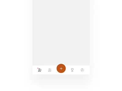New mobile app project app custom custom made grey icons menu mobile mobile app orange tabs