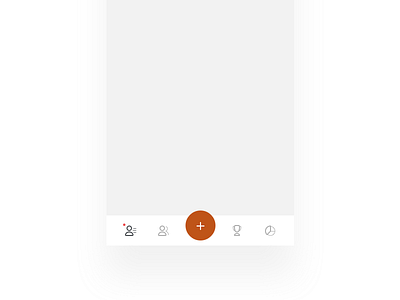 New mobile app project app custom custom made grey icons menu mobile mobile app orange tabs