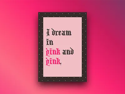 Pink Dream brown dot dream gothic gradient pink polka