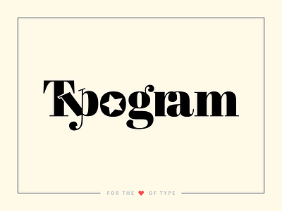 Typogram Logo identity logo textual typogram typography