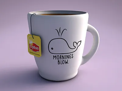 Tea Time 3d 3d model ceramic cinema4d cup mug tea