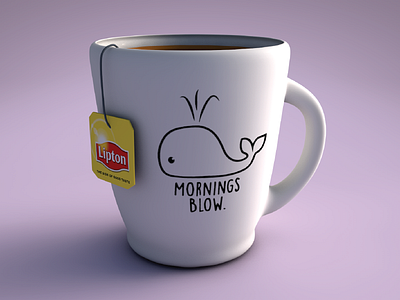Tea Time 3d 3d model ceramic cinema4d cup mug tea