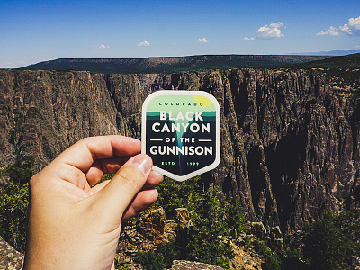 Black Canyon NP Sticker black canyon of the gunnison colorado goods graphic national park nature sticker