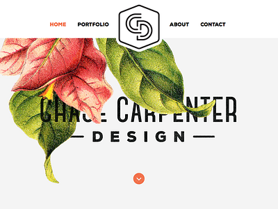 Chase Carpenter Design Website brand home page identity intro logo portfolio vintage web design website