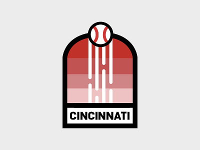 Cincinnati Reds badge baseball branding cincinnati cincy cinncinati logo mets mlb patch redesign reds