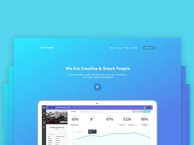 Smart People Platform UI Design Homepage agency app design matrial platform ui ux webapp website