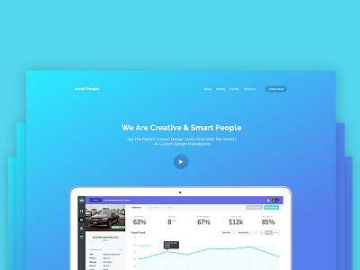 Smart People Platform UI Design Homepage agency app design matrial platform ui ux webapp website