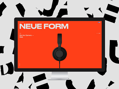 NEUE FORM desktop e commerce exploded grid minimal minimalism pure site ui ux web