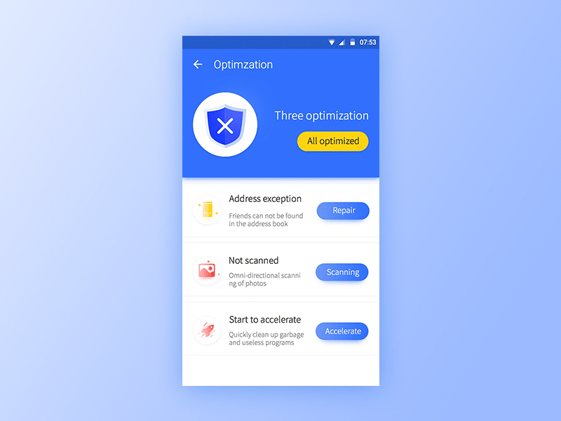 Optimzation accelerate battery blue clean guards mobile photo success up
