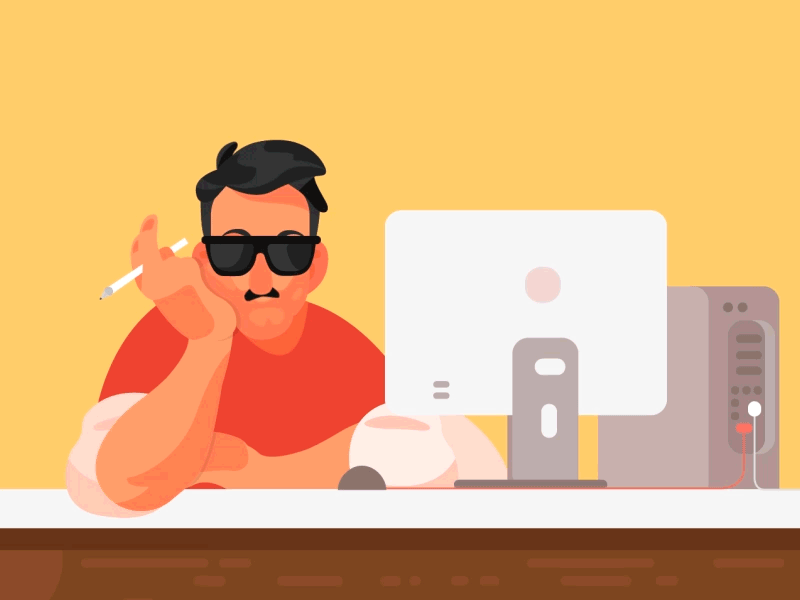 Sleepy Monday blank gif hate mondays illustration miss weekend monday office sleep tired work