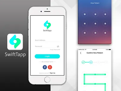 Screenshorts of our upcoming app for mobile security app design icon layout logo mobile app screen