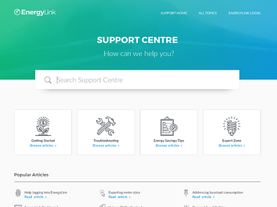 Energylink Support Page energy energylink management support